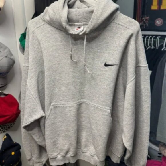 Vintage ‘90s Nike Gray Hoodie - Picture 1 of 3